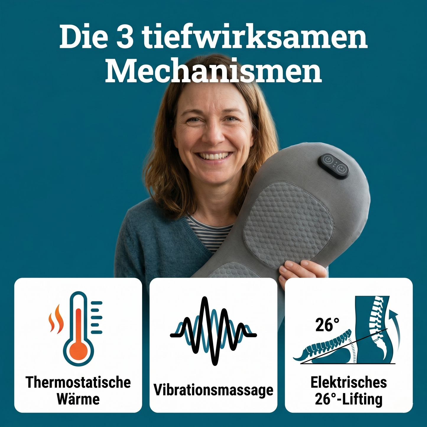 PulseFlow 3-in-1 Rückenmassagegerät